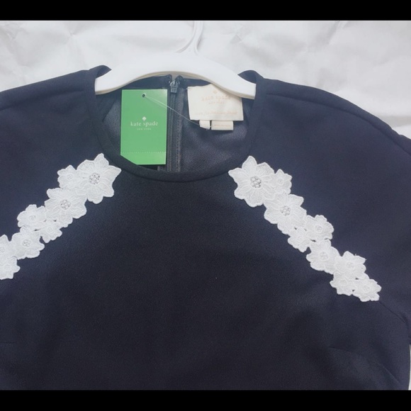 Kate spade Lace Trim Stain Crepe Dress Size 0 - Picture 8 of 8